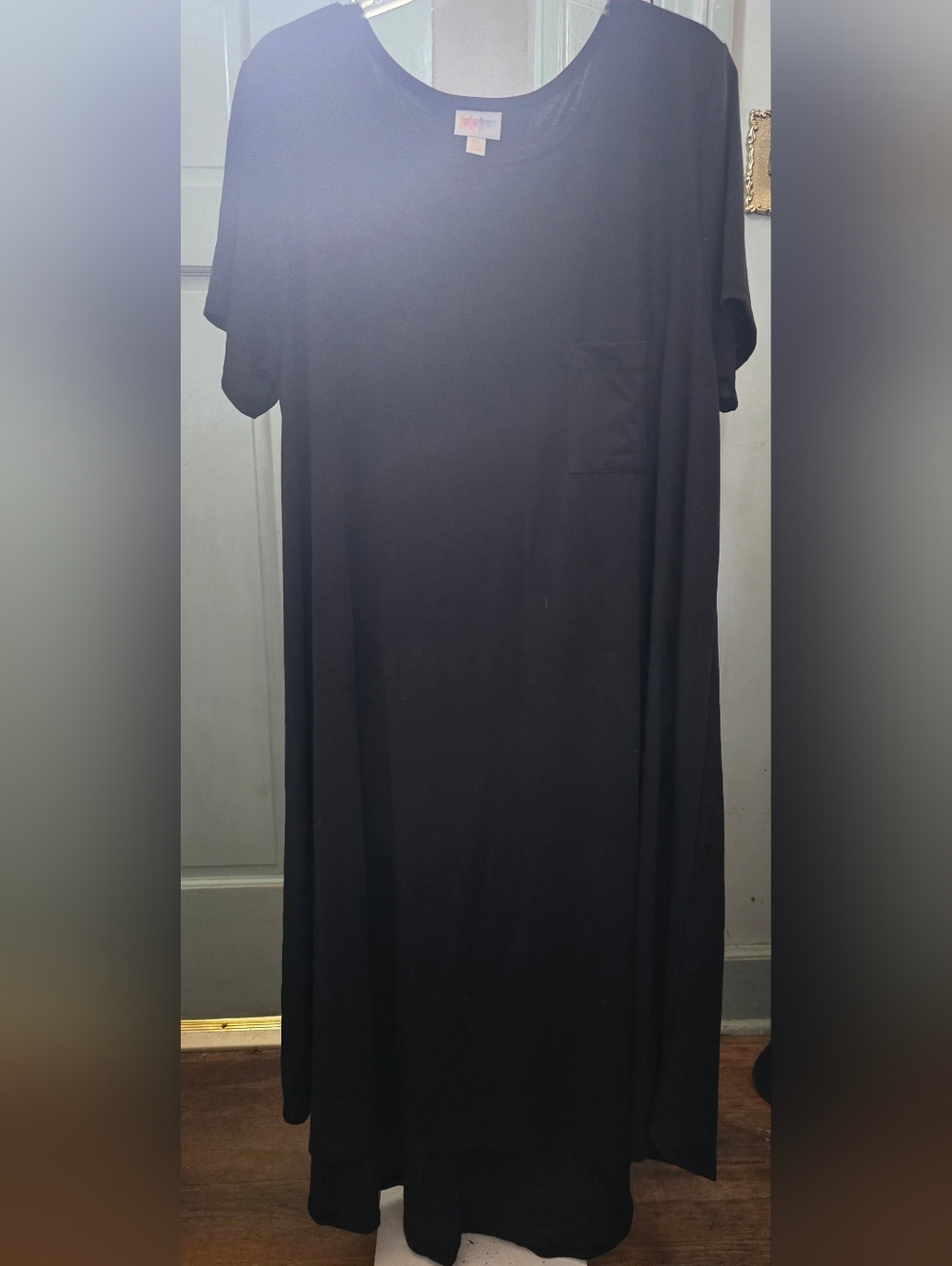 LuLaRoe Black Carly Pocket Dress 3x